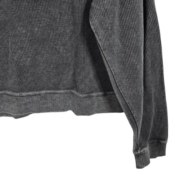 Simply Southern Sweatshirt Womens XL Charcoal Cropped Def Tired Leopard Graphic - Picture 10 of 10